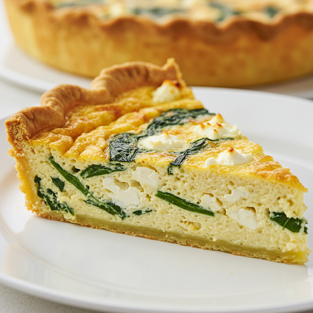 1. Spinach & Feta Crustless Quiche