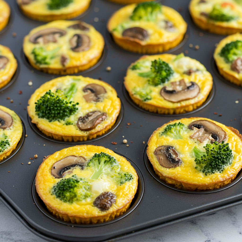2. Broccoli, Mushroom & Egg Muffins