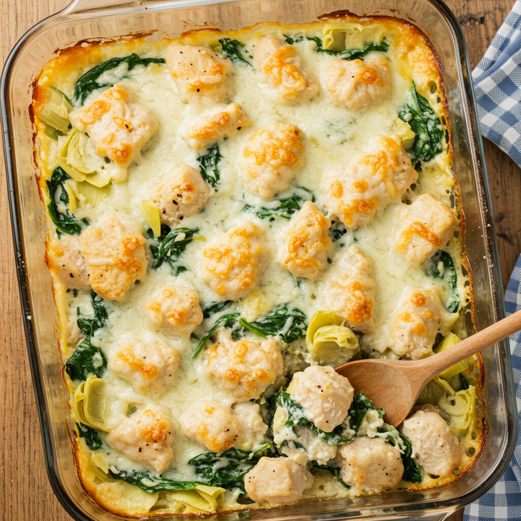 3. Spinach & Artichoke Chicken Casserole