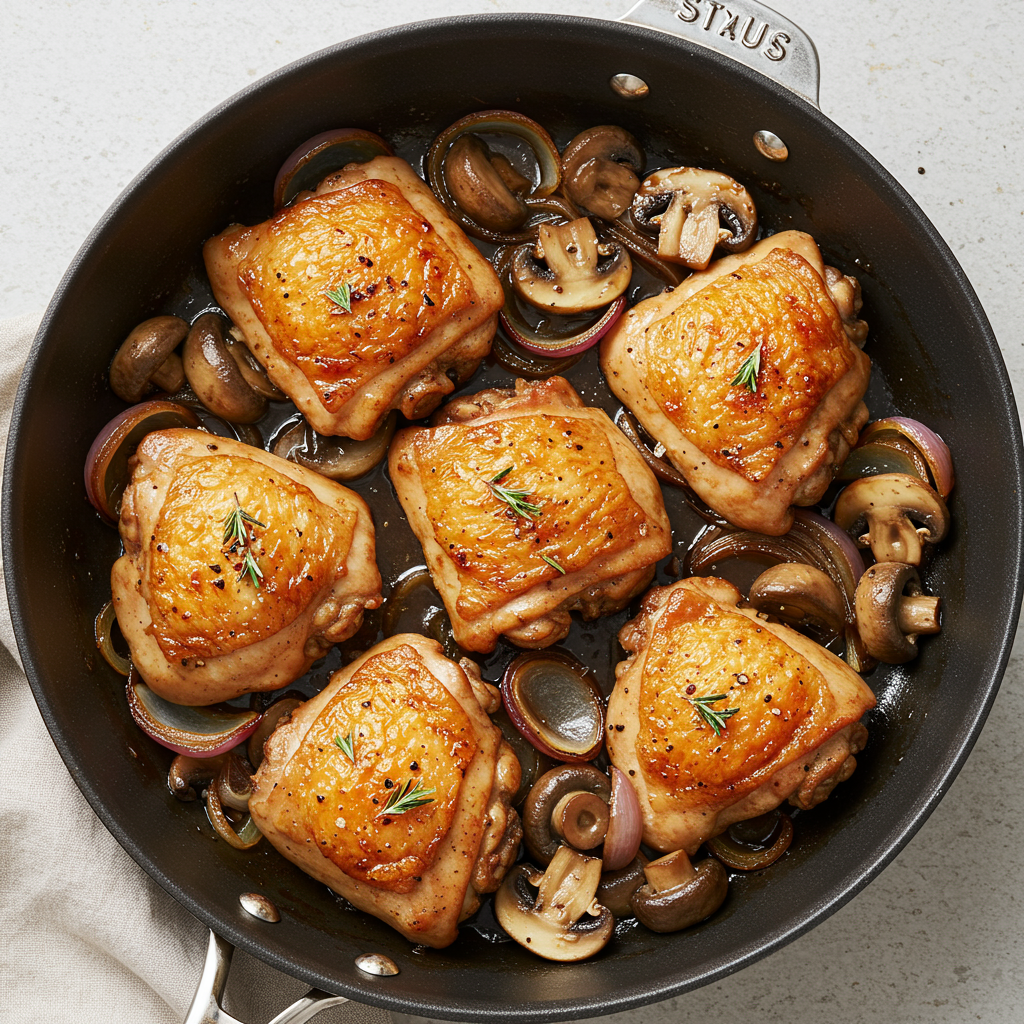 4. Balsamic Mushroom & Chicken Skillet