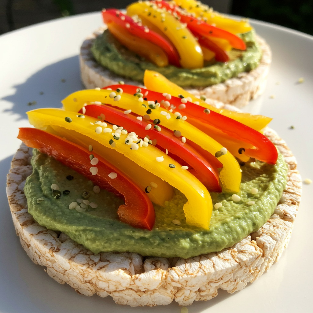 4. Hummus, Bell Pepper & Hemp Hearts