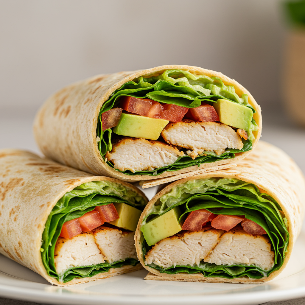 6. Chicken & Avocado Wraps