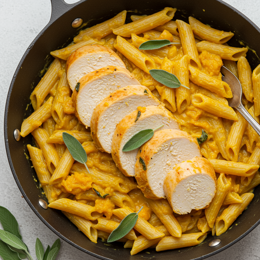 6. Pumpkin & Sage Chicken Pasta