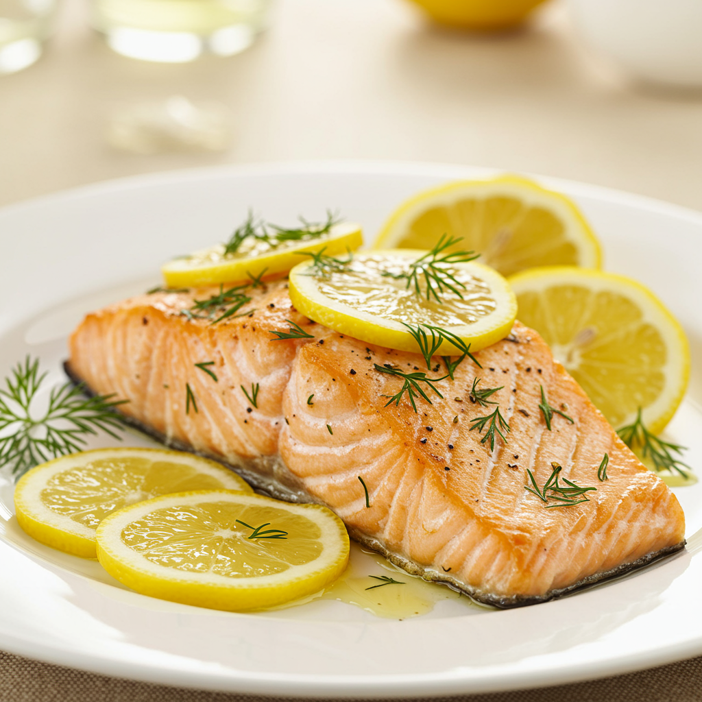 6. Simple Dill & Lemon Baked Salmon