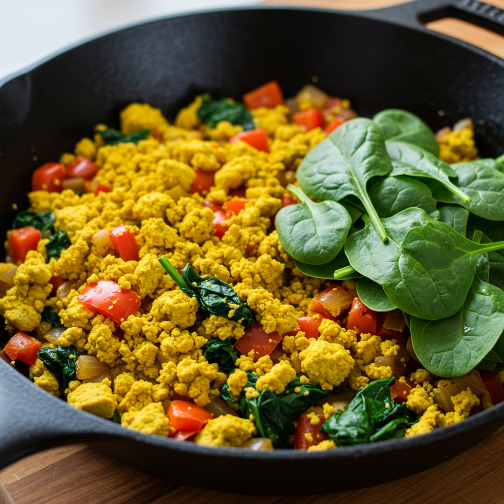 6. Tofu & Veggie Scramble (Vegan)
