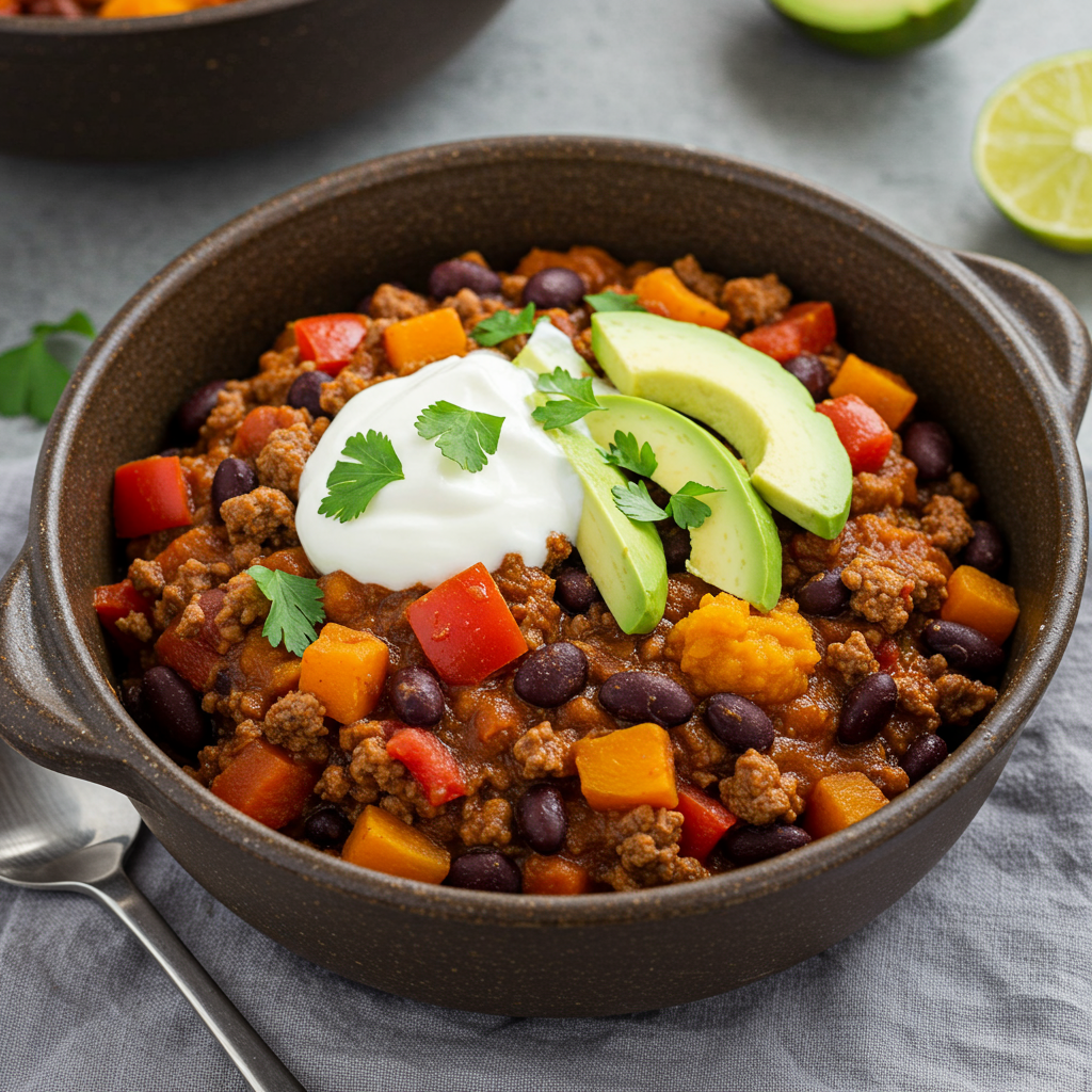 8. Beef & Pumpkin Chili
