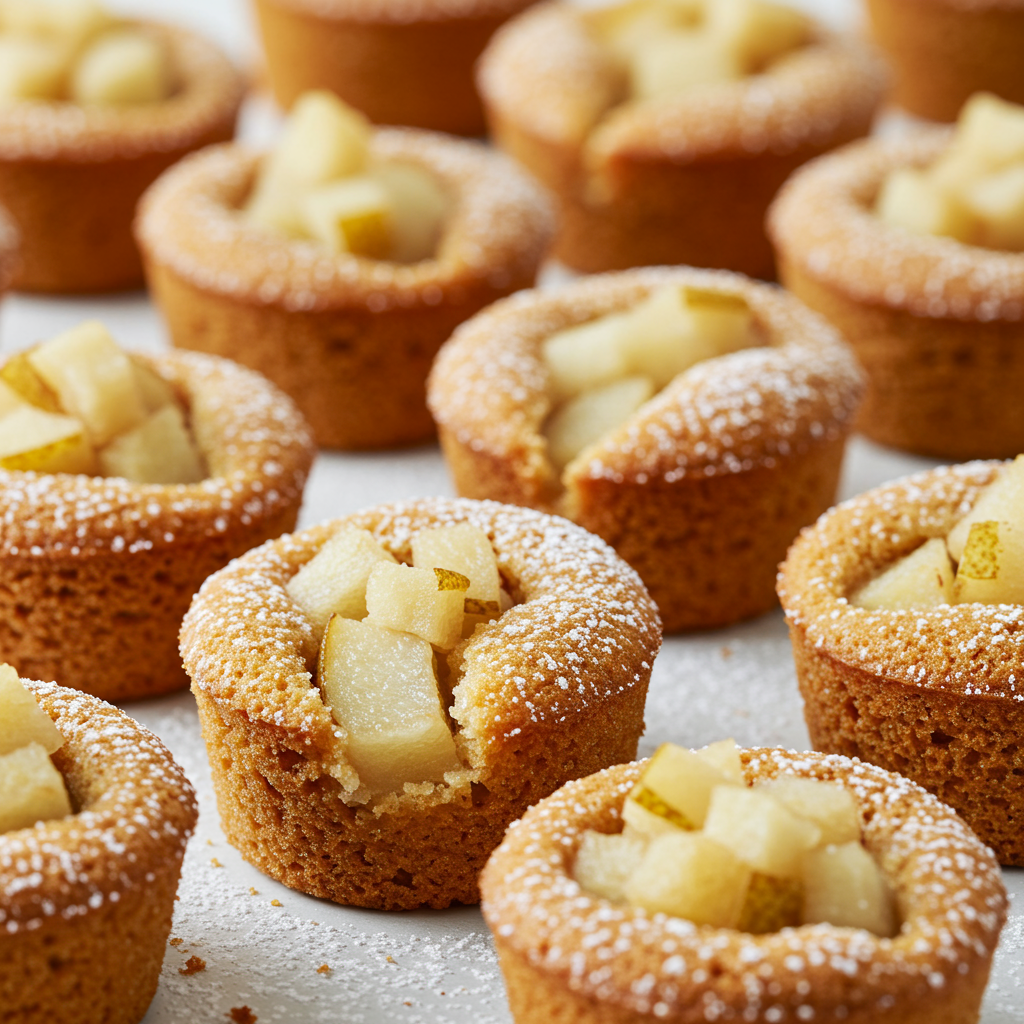 8. Pear & Almond Mini Cakes