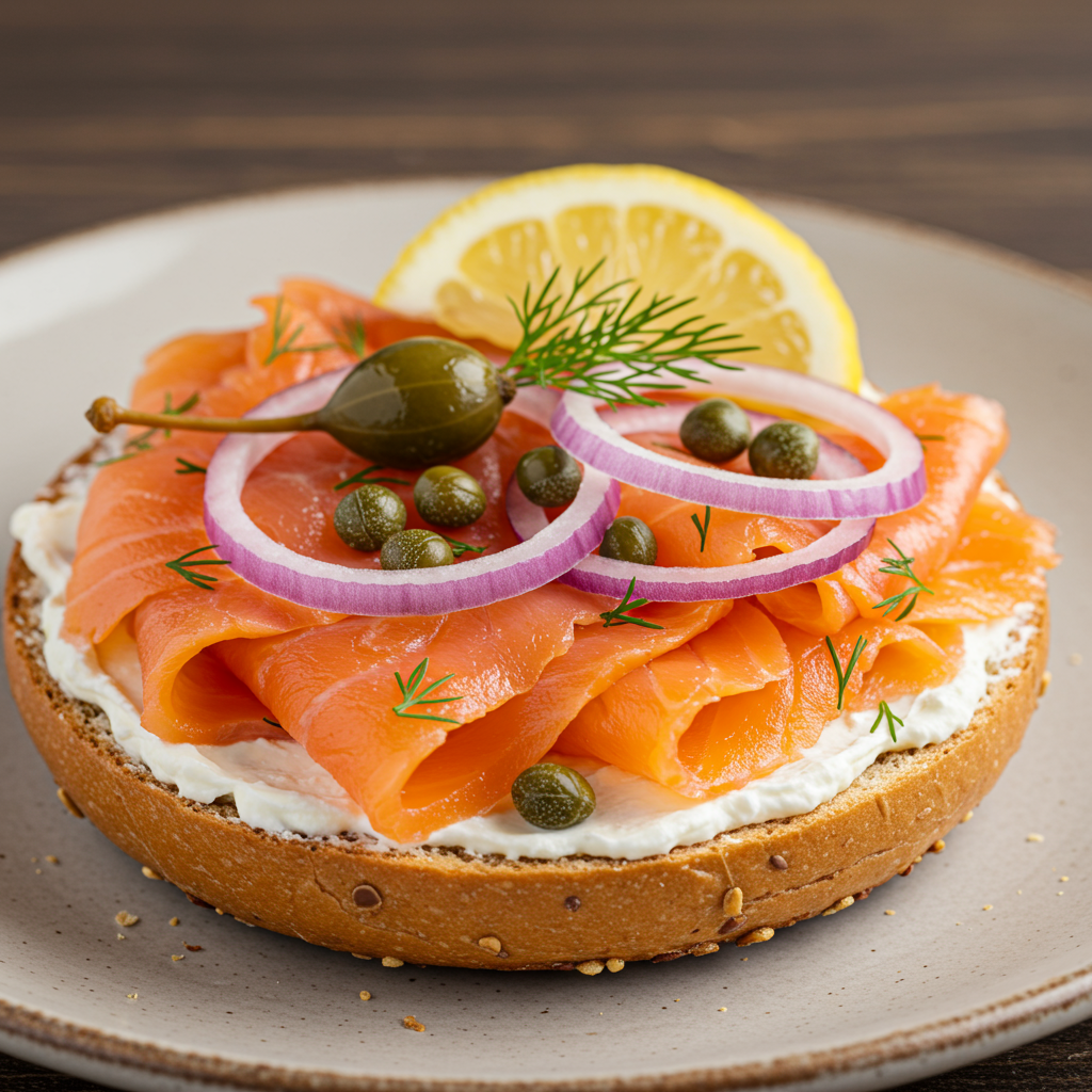 8. Smoked Salmon Bagel