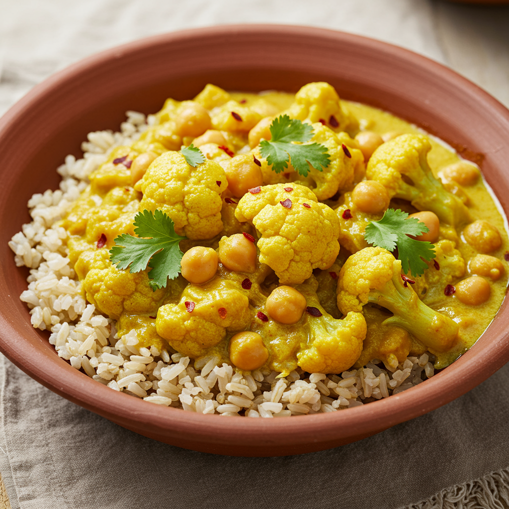 9. Cauliflower & Chickpea Curry