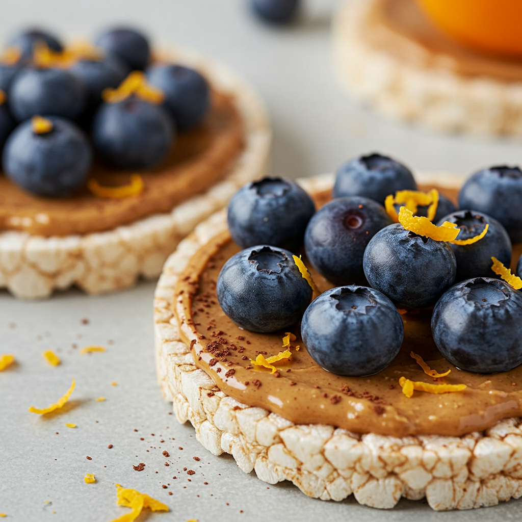 9. Peanut Butter, Cacao Powder, Blueberries & Orange Zest