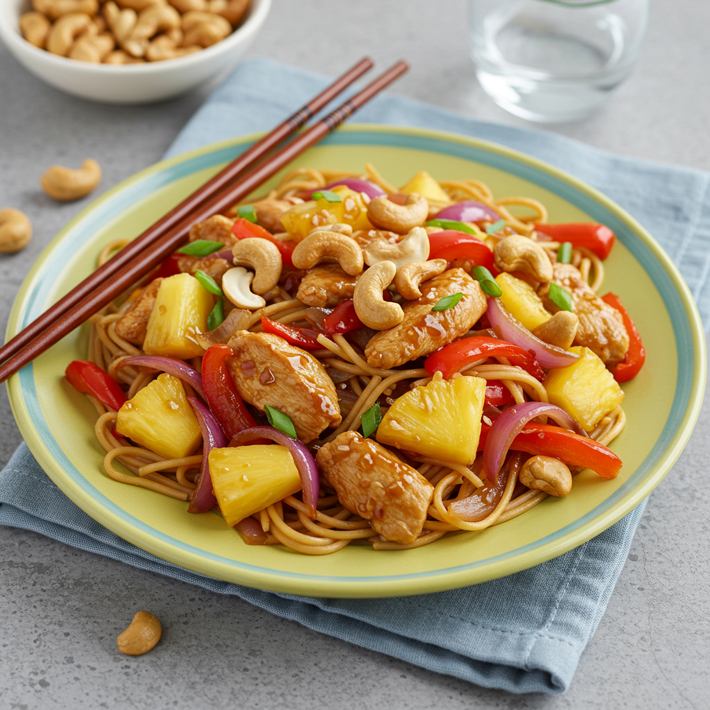 9. Sweet & Spicy Pineapple Chicken Stir Fry