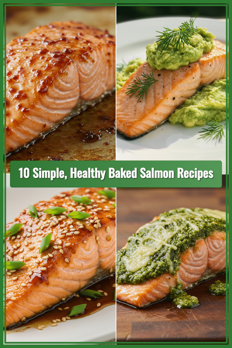 10 Healthy Oven Baked Salmon Recipes ā Easy & Delicious!