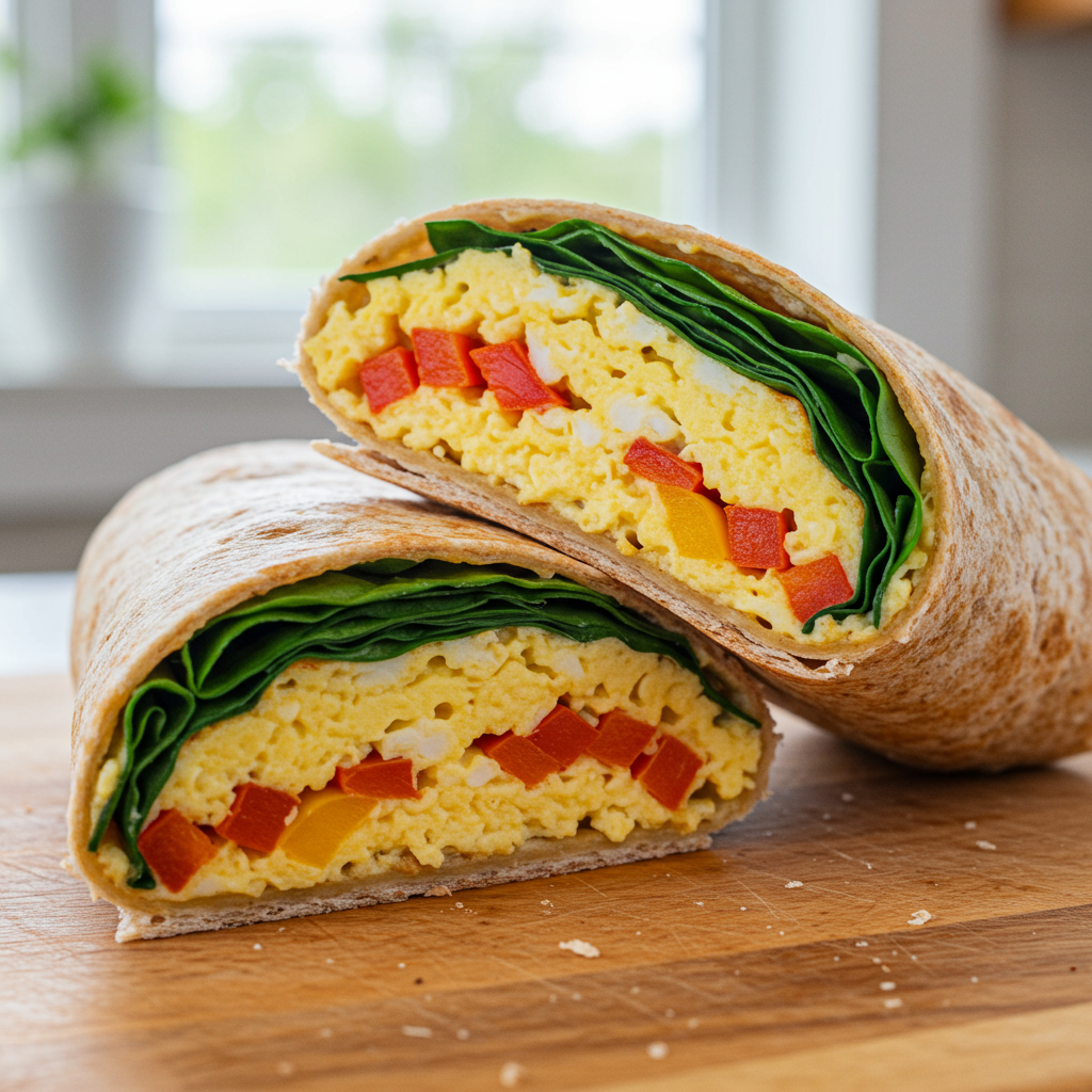 10. Egg & Veggie Breakfast Wrap