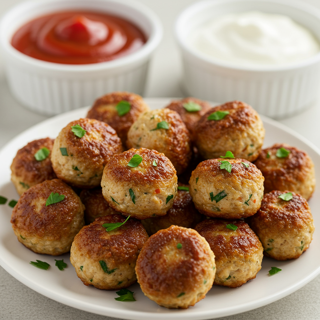 10. Mini Chicken Meatballs: Protein-Packed Bites