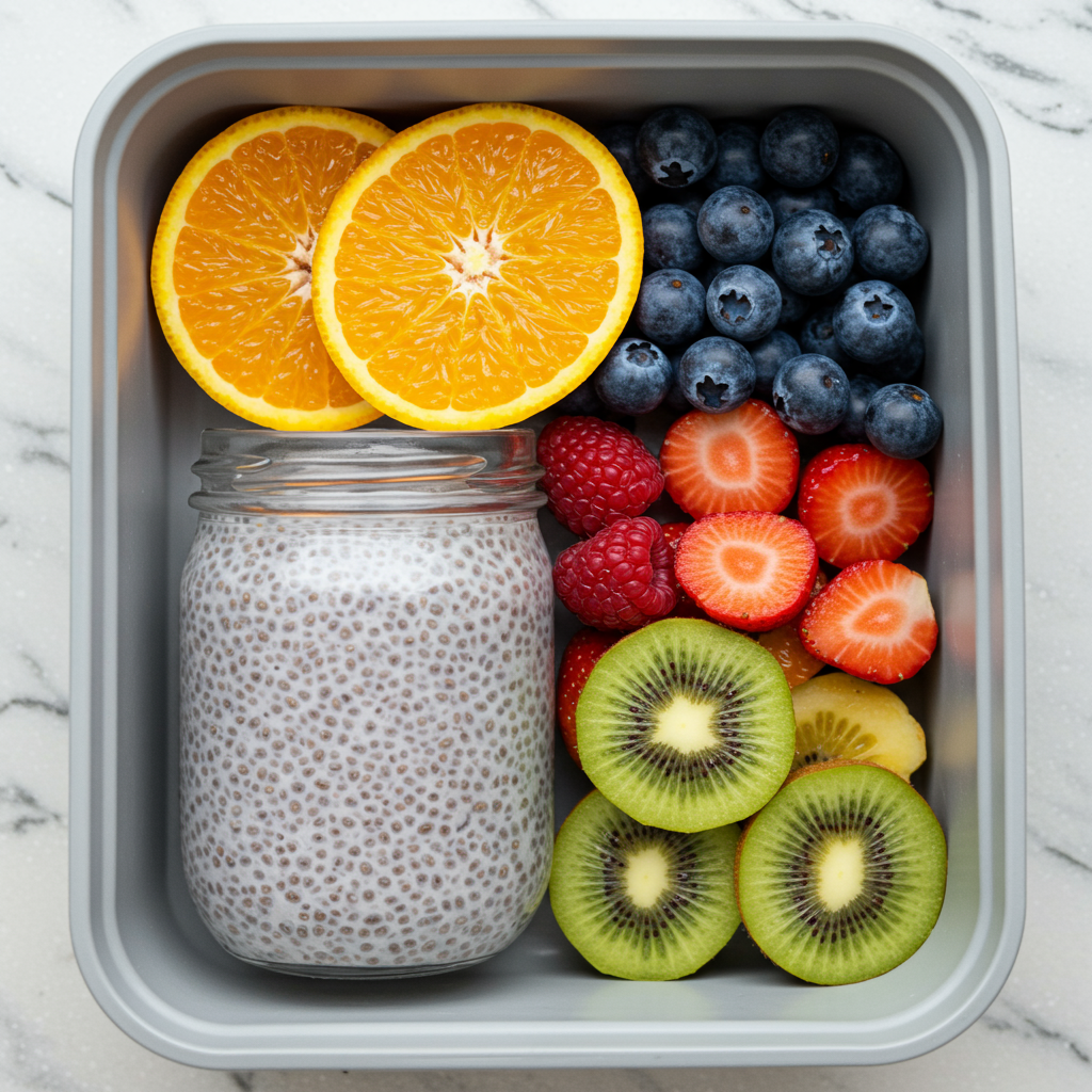 11. Chia Pudding & Fruit Box
