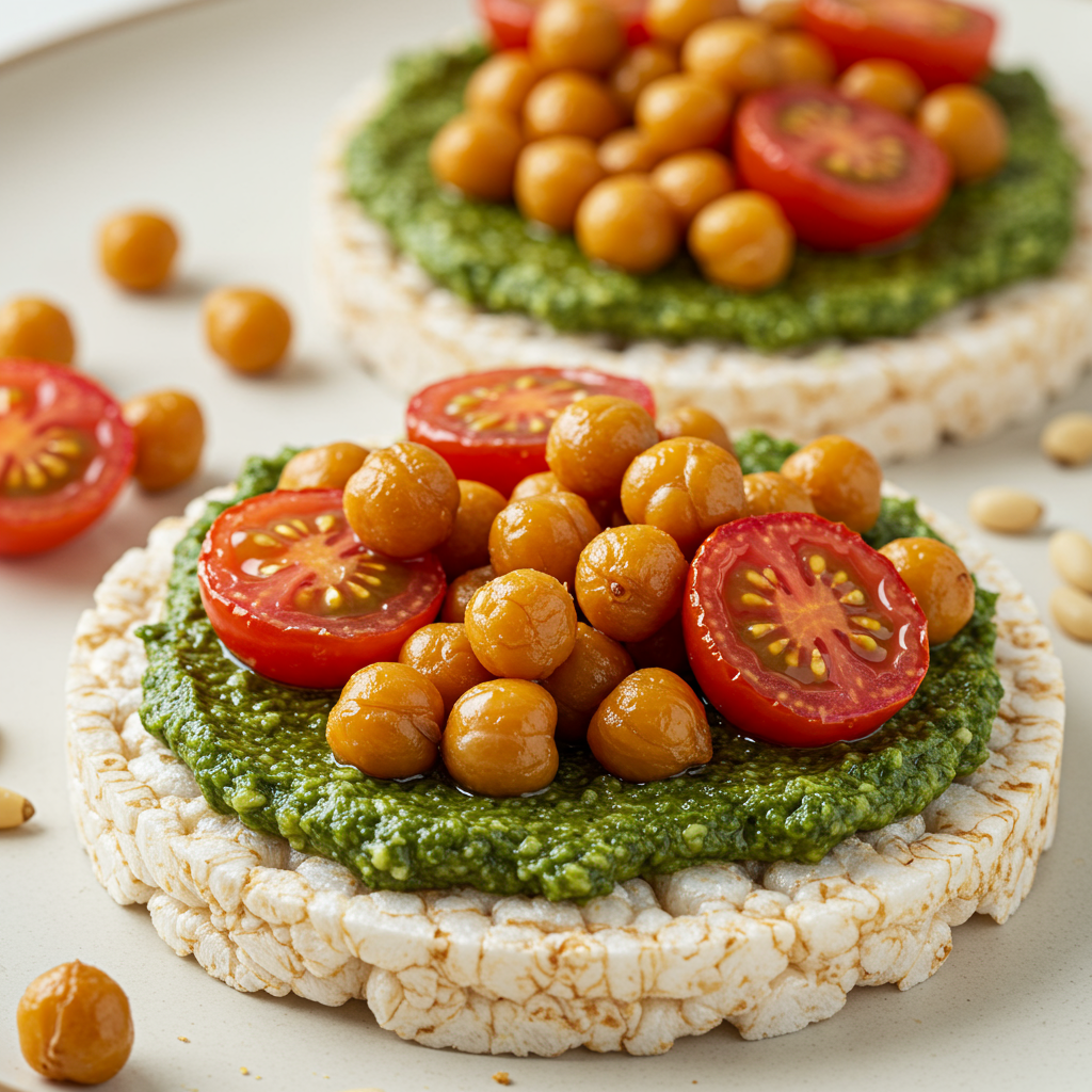14. Pesto, Chickpeas & Cherry Tomatoes