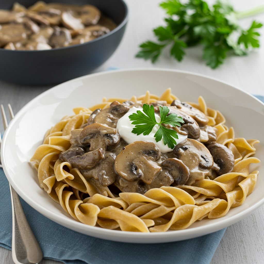 15. Mushroom Stroganoff