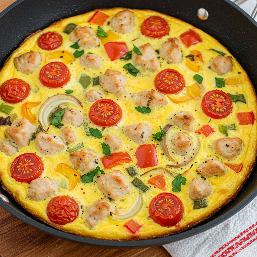 16. Turkey and Vegetable Frittata