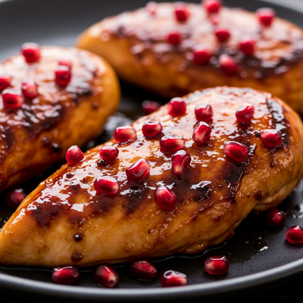 21. Pomegranate Glazed Chicken