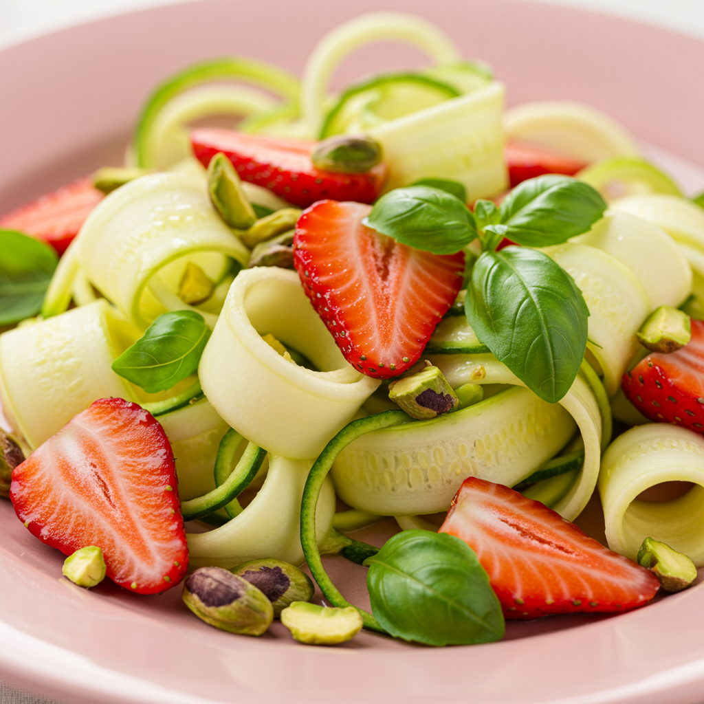 23. Strawberry & Zucchini Ribbon Salad