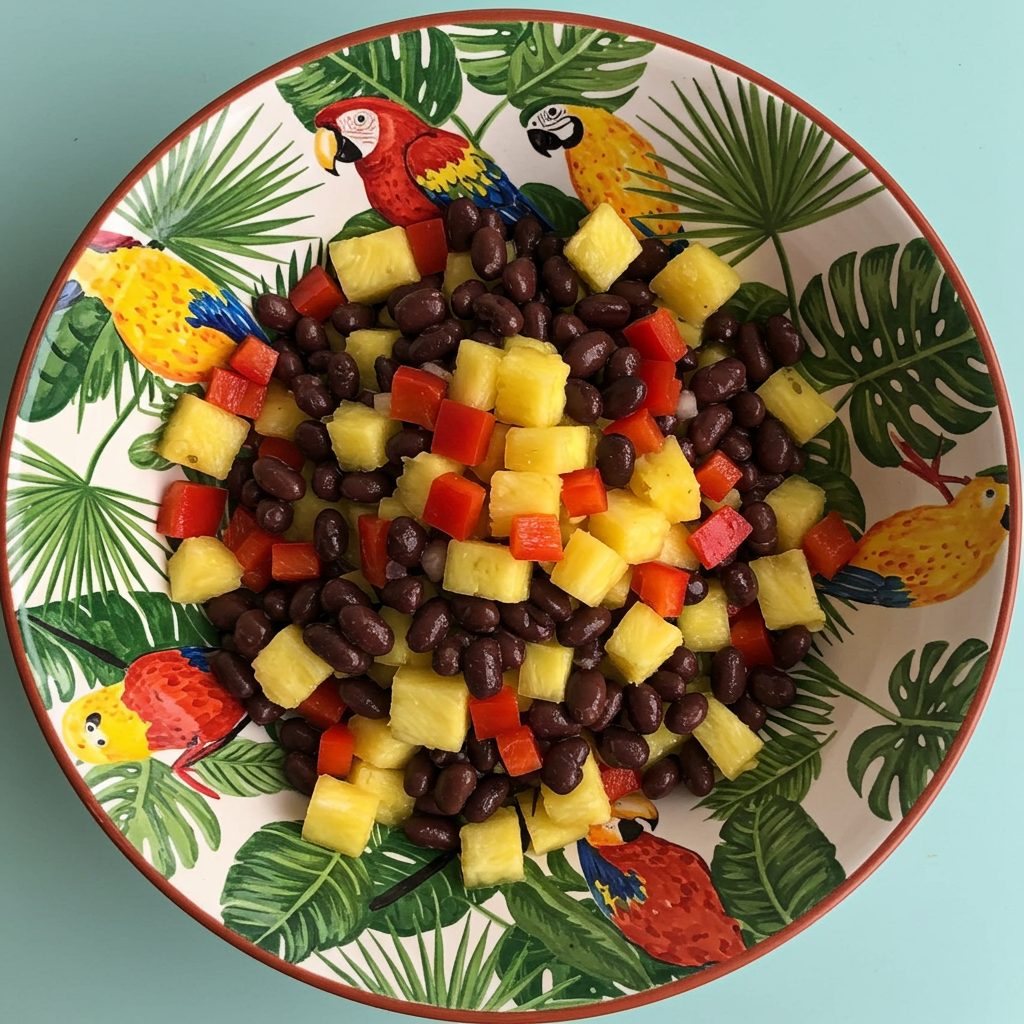 25. Black Bean & Pineapple Salad Bowl
