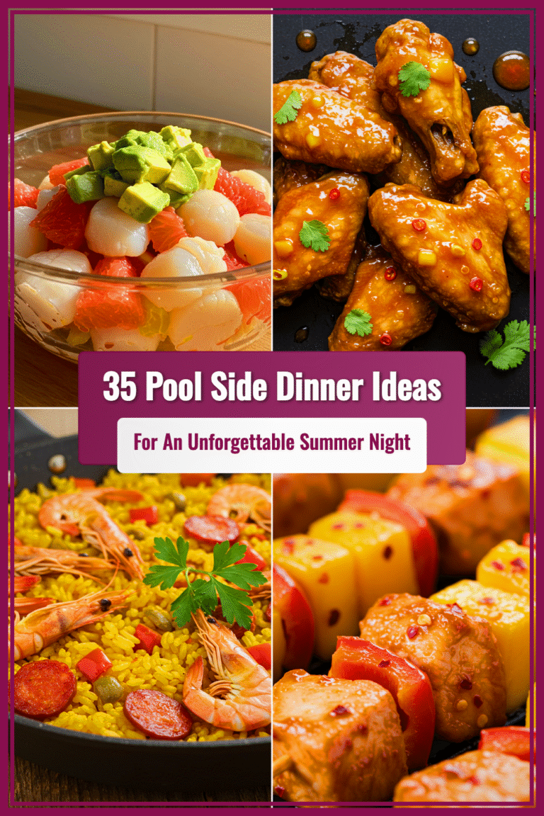 35 Pool Side Dinner Ideas for an Unforgettable Summer Night