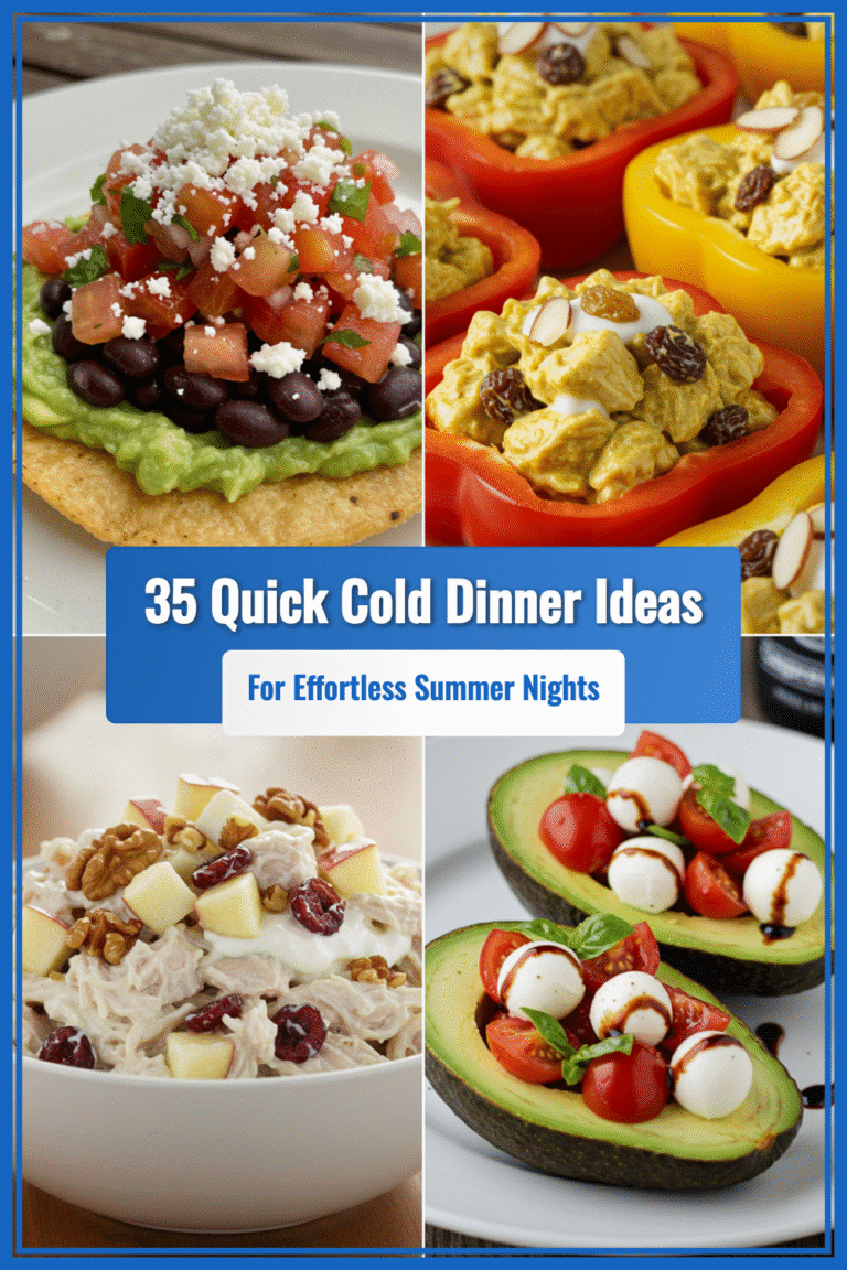 35 Quick Cold Dinner Ideas for Effortless Summer Nights
