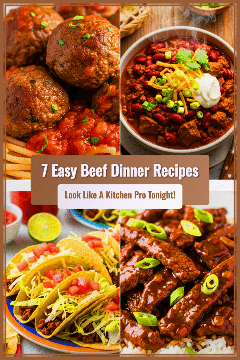 7 Easy Beef Dinner Recipes Thatâll Make You Look Like a Kitchen Pro Tonight!