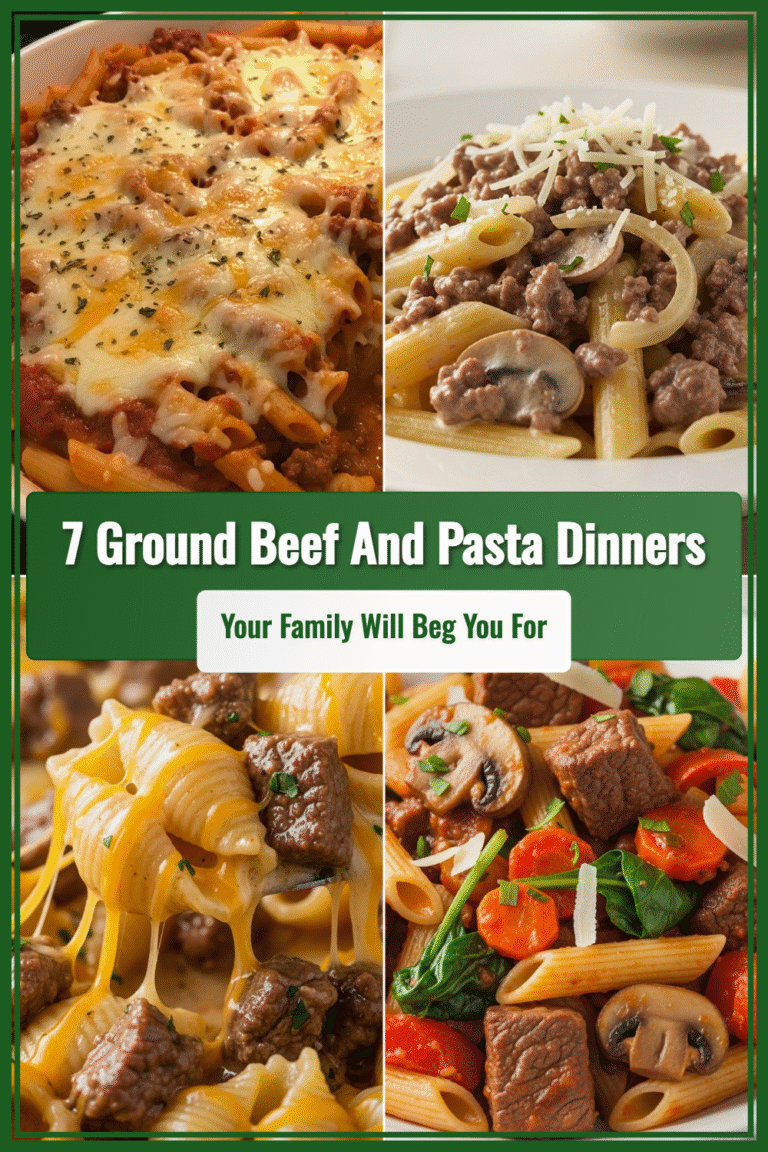 7 Irresistible Ground Beef and Pasta Dinners That’ll Make Your Family Beg for Seconds