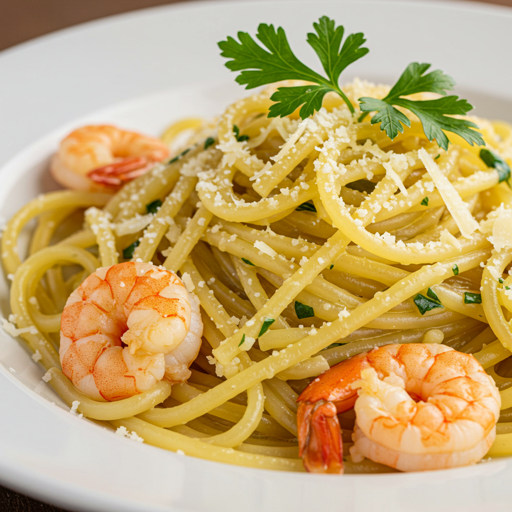 2. Garlic Butter Langostino Pasta