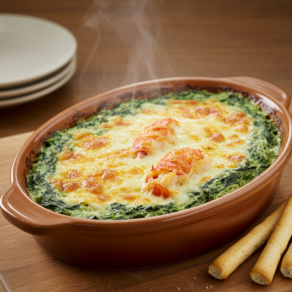 2. Hot Spinach Lobster Dip