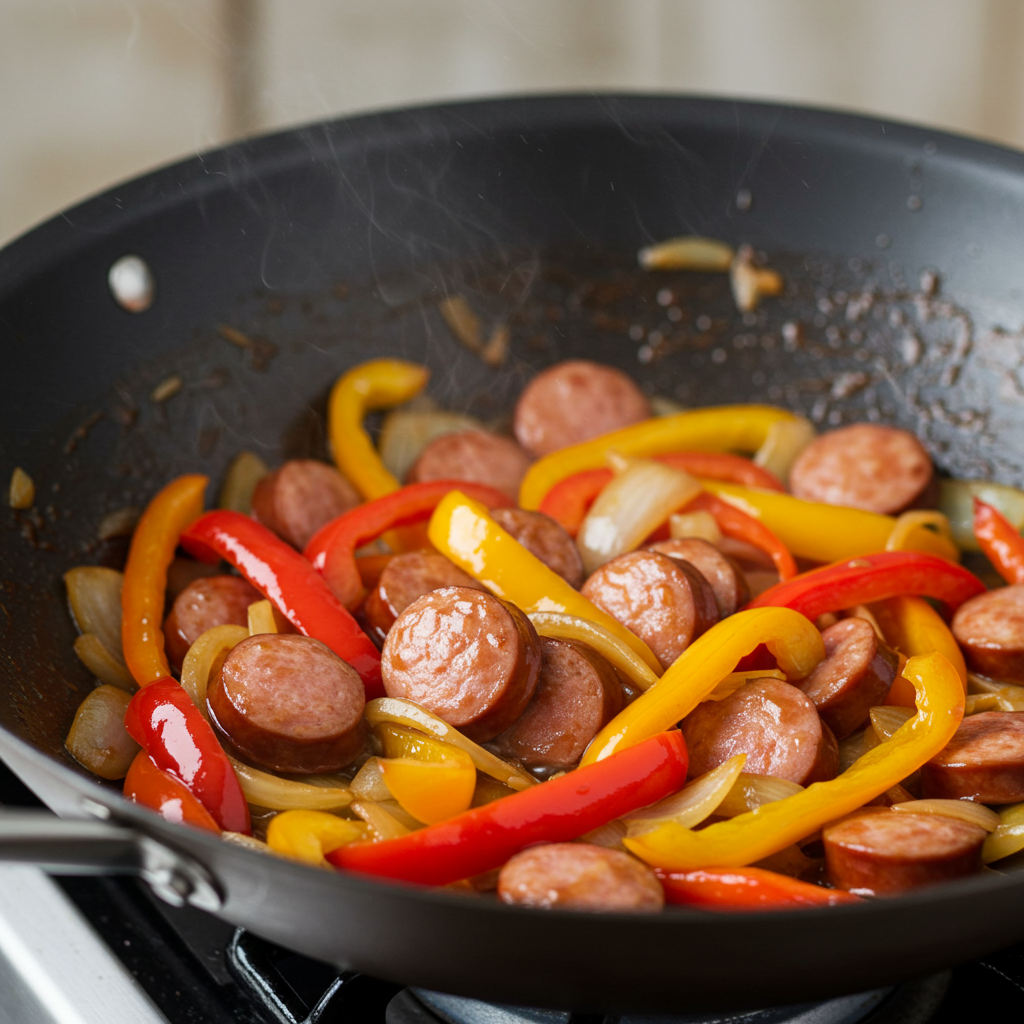 3. Bell Pepper &amp; Sausage Stir-Fry