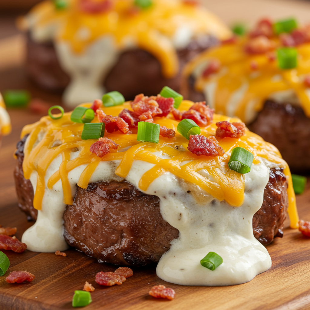 3. Cheesy Bacon Ranch Cube Steak