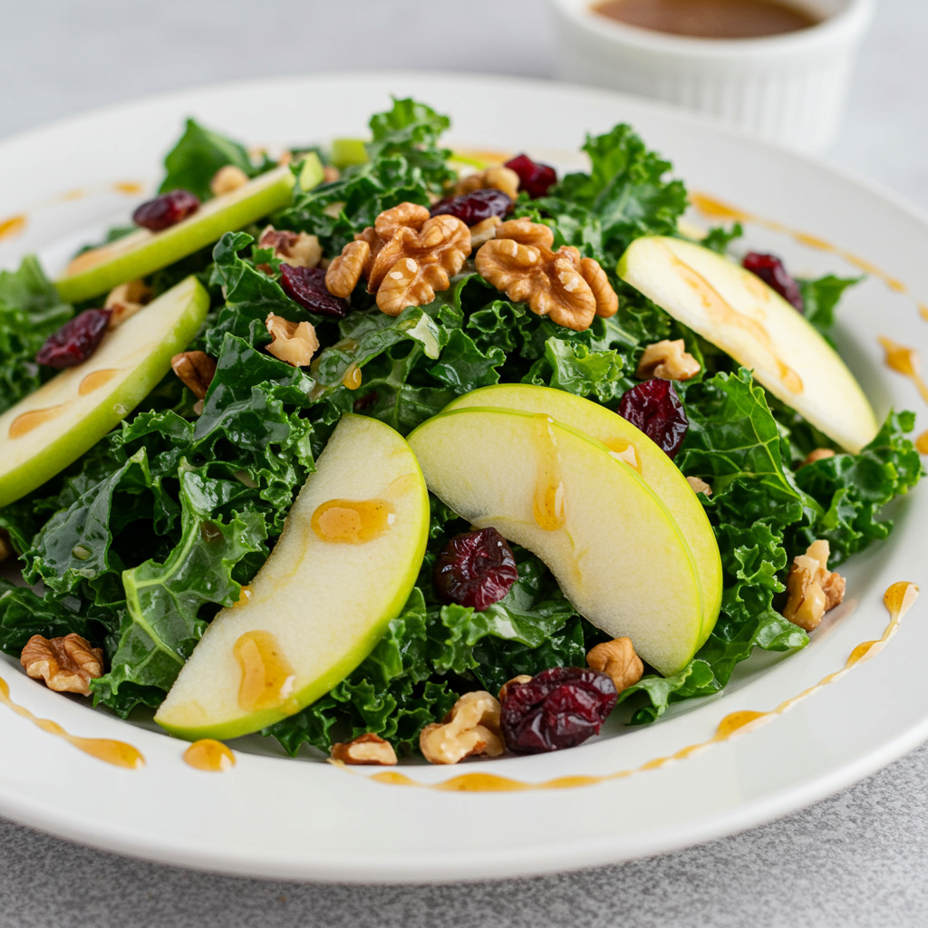 3. Kale & Apple Salad with Maple Vinaigrette