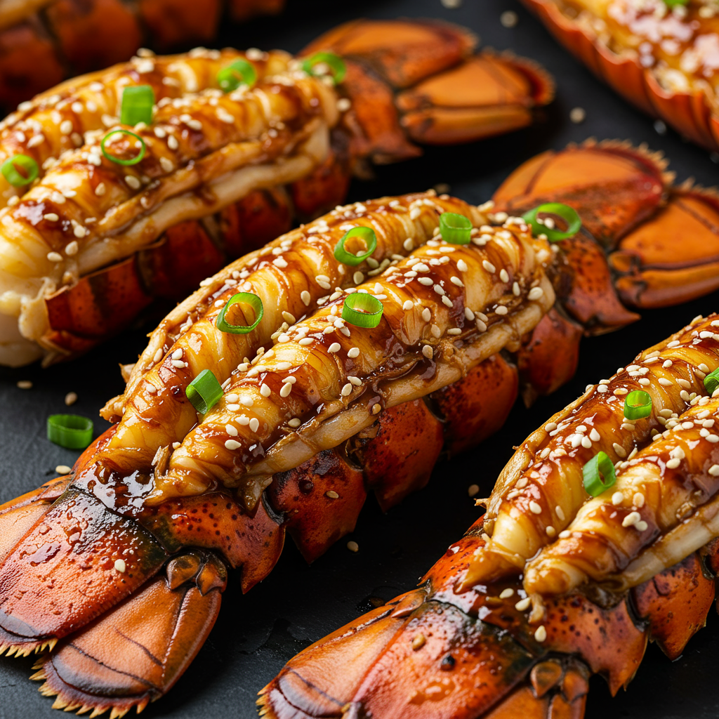4. Asian-Inspired Ginger Soy Grilled Lobster