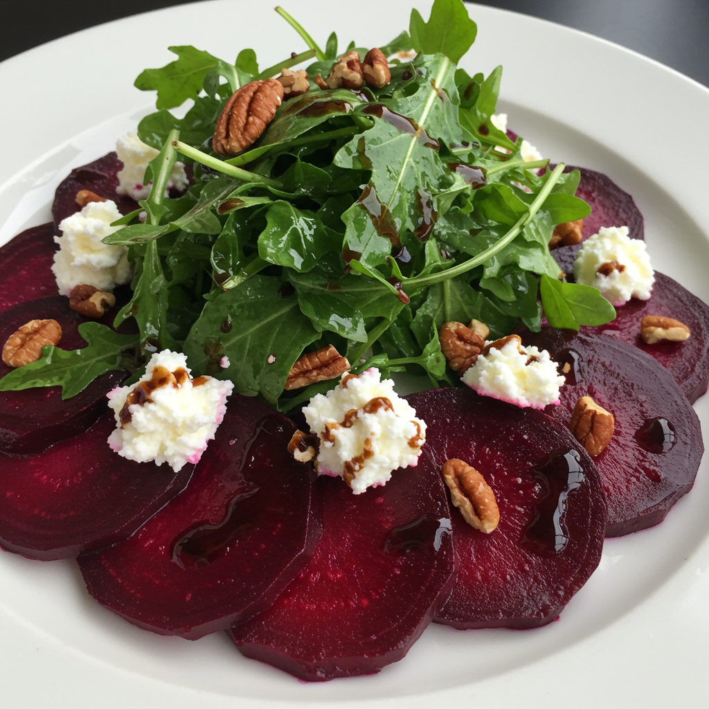 4. Roasted Beet & Goat Cheese Salad