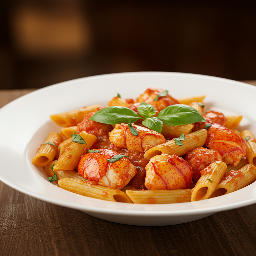 4. Spicy Lobster Arrabbiata Penne