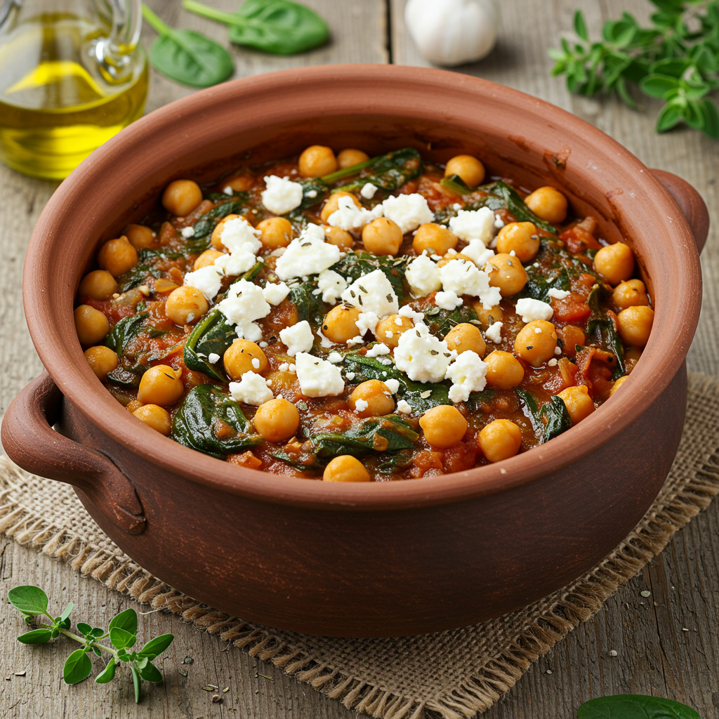 5. Mediterranean Chickpea and Spinach Stew