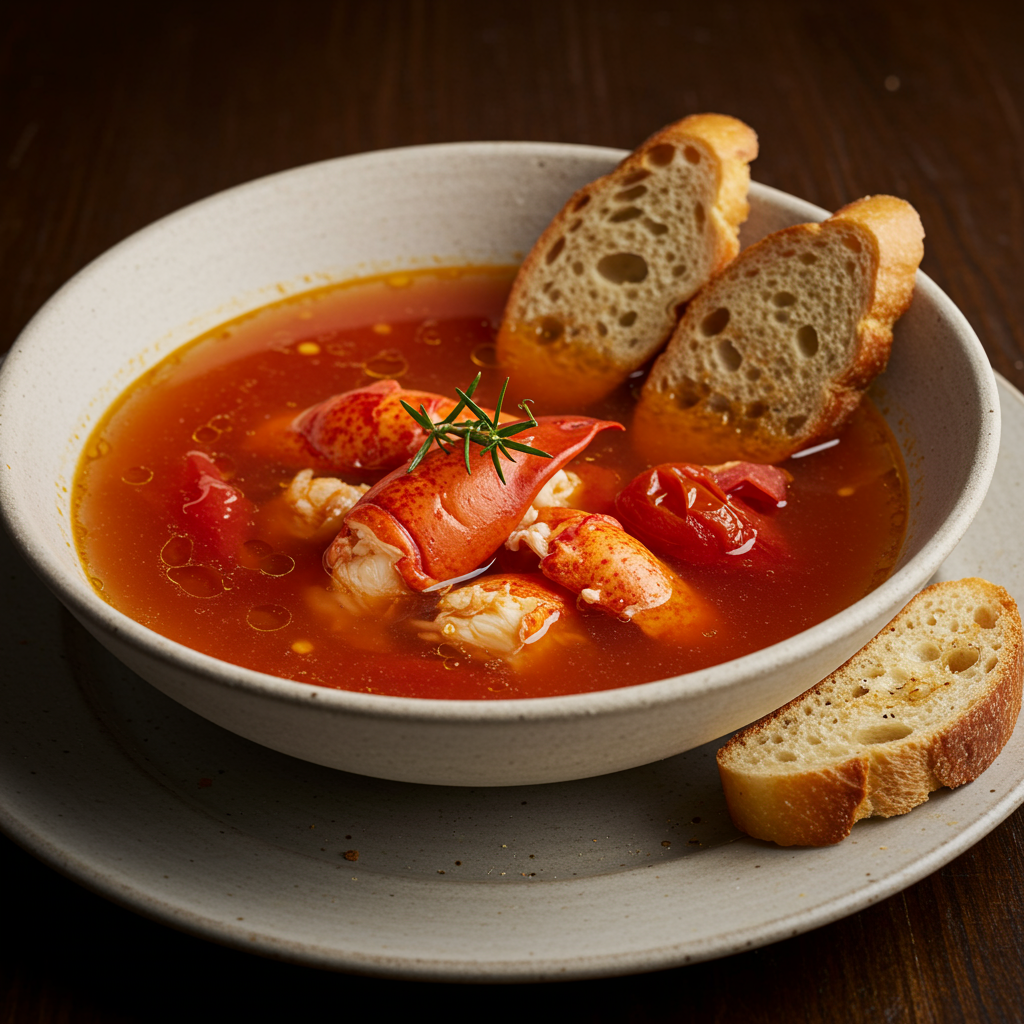 5. Rich Roasted Lobster Stock & Tomato Broth