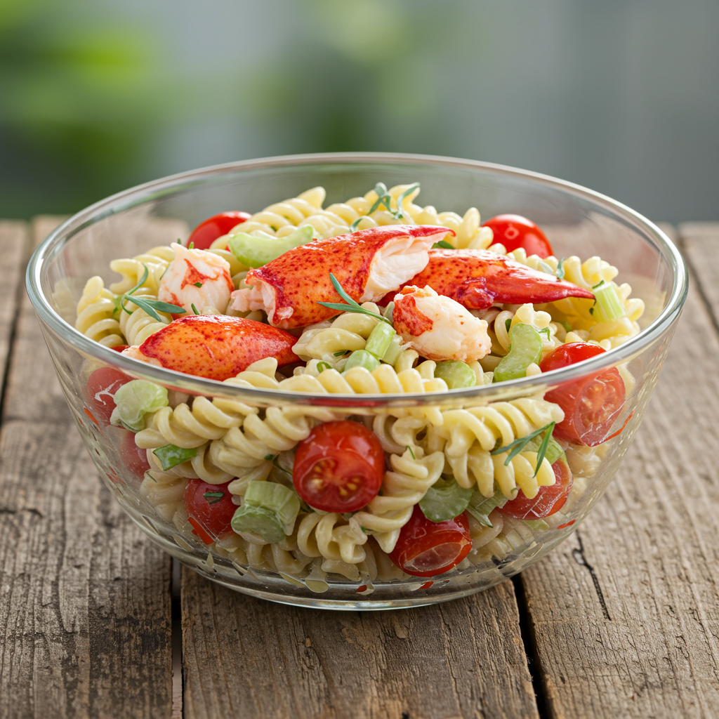 6. Lobster Pasta Salad with Tarragon Dressing