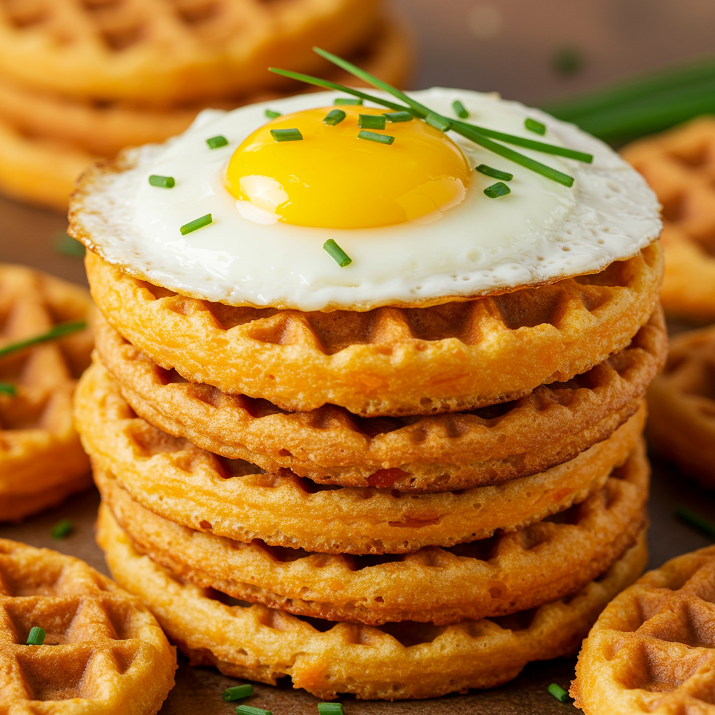 6. Savory Cheddar Waffles