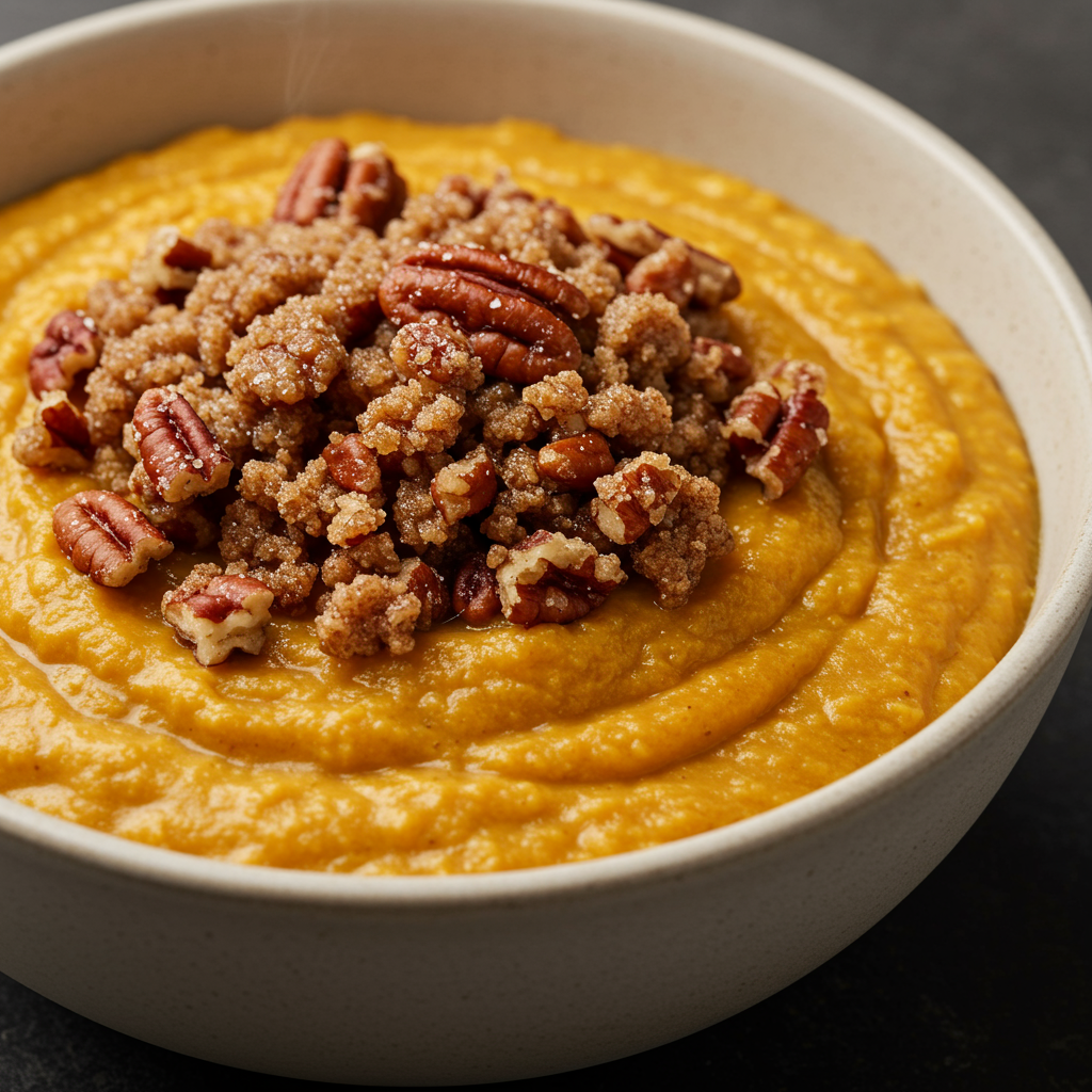 8. Crunchy Pecan Crumble Oatmeal
