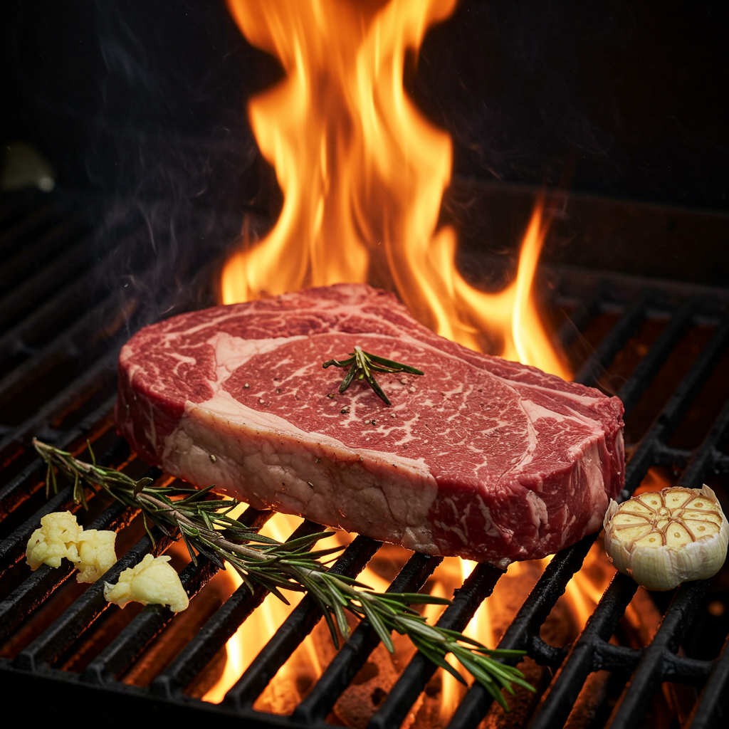 8. Garlic Rosemary Grilled Steak