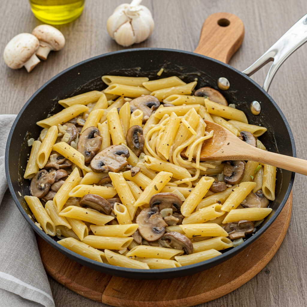8. Quick Weeknight Mushroom Pasta