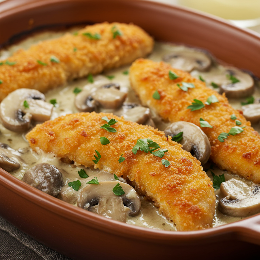 9. Family-Style Mushroom Chicken
