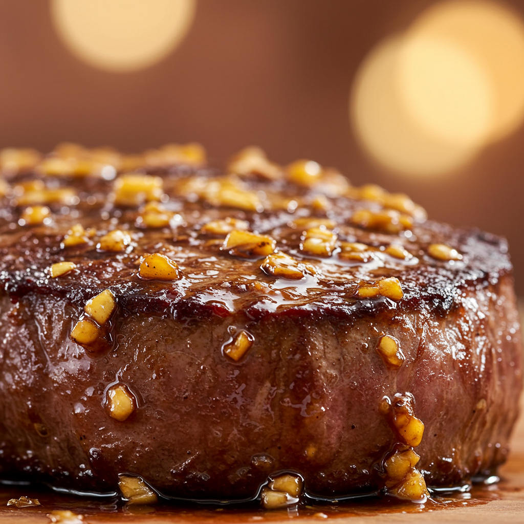 9. Garlic Honey Glazed Steak