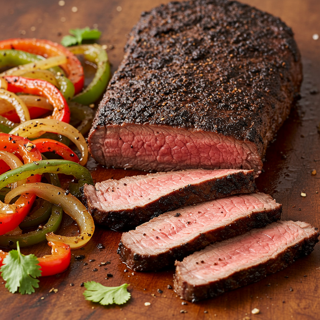 10: Coffee-Rubbed Keto Fajita Steak