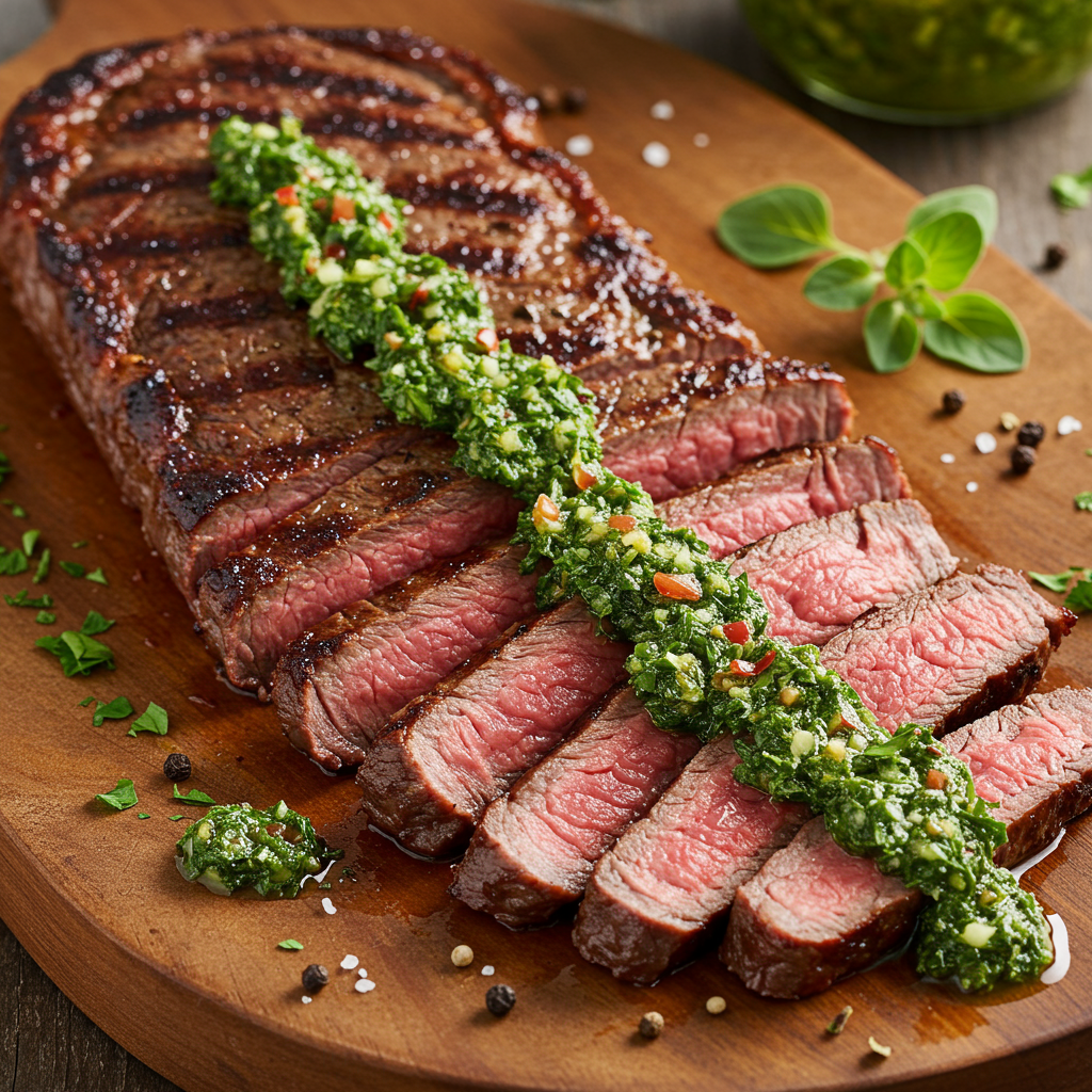 10. Garlic Chimichurri Steak