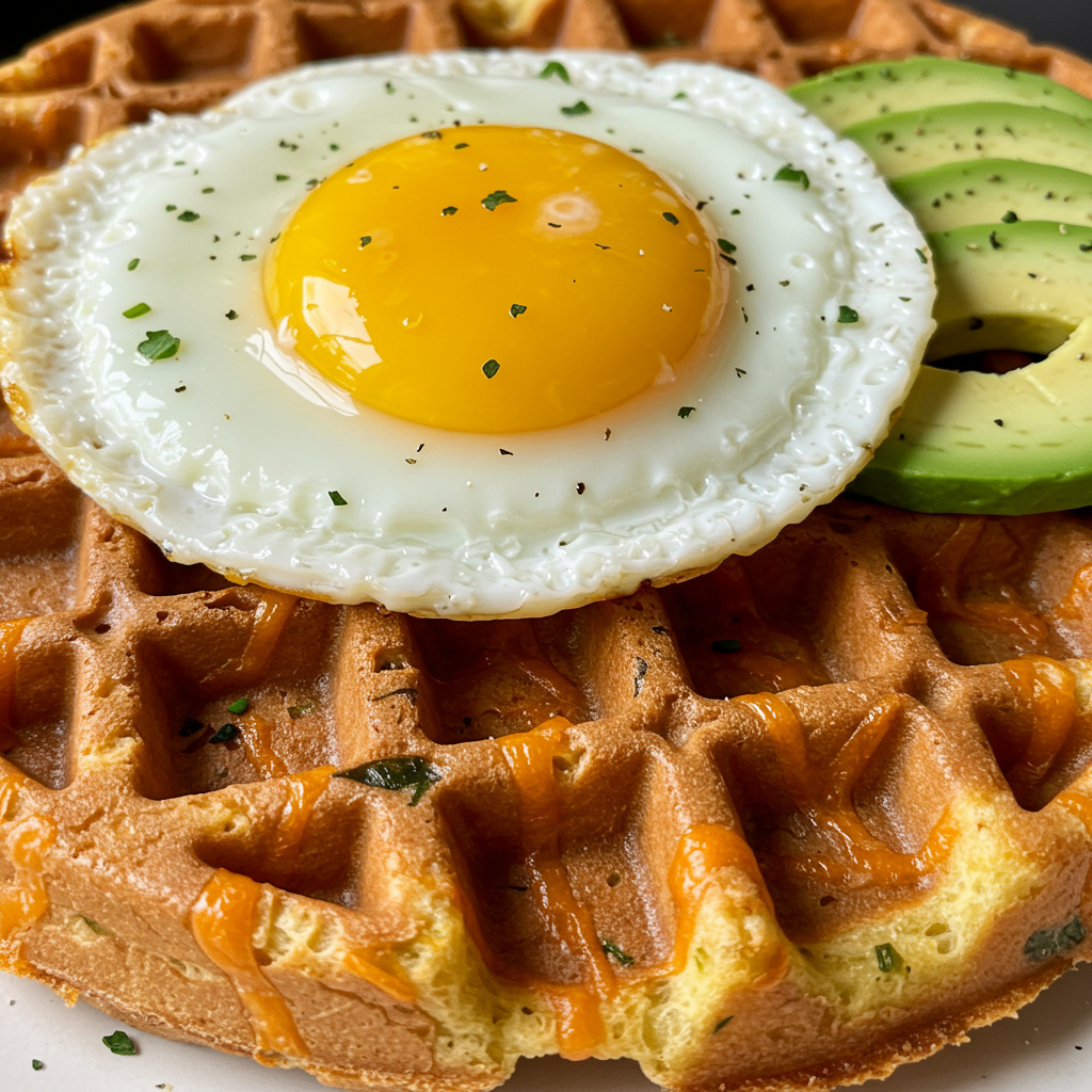 10. Savory Cheese & Herb Belgian Waffles