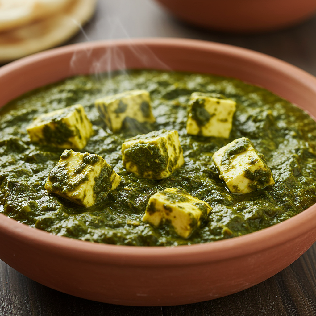 12. Saag Paneer (Mixed Greens with Cottage Cheese)